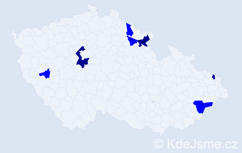Příjmení: 'Čenková', počet výskytů 10 v celé ČR