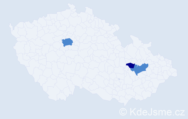 Příjmení: 'Rosskohlová', počet výskytů 5 v celé ČR