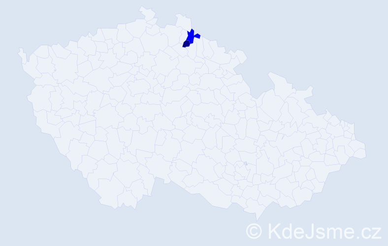 Příjmení: 'Řebeňáková', počet výskytů 3 v celé ČR