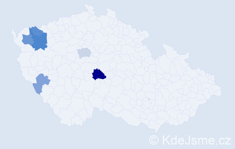 Příjmení: 'Röschelová', počet výskytů 13 v celé ČR