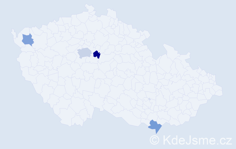 Příjmení: 'Fugerová', počet výskytů 6 v celé ČR