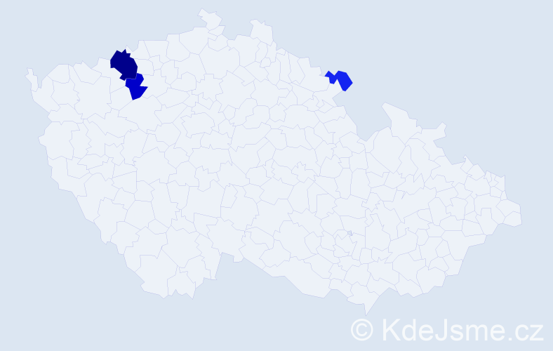 Příjmení: 'Dorinský', počet výskytů 9 v celé ČR