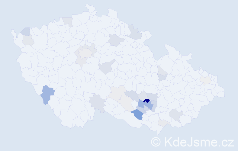 Příjmení: 'Šanca', počet výskytů 122 v celé ČR