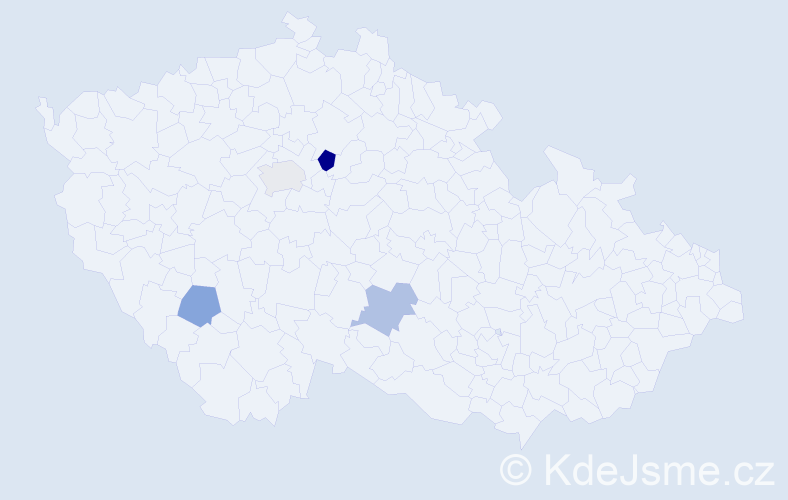 Příjmení: 'Golovchuk', počet výskytů 5 v celé ČR