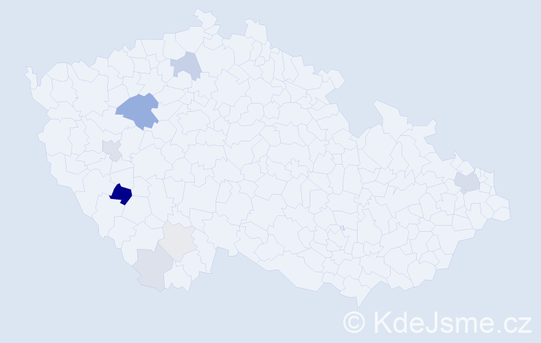Příjmení: 'Halmlová', počet výskytů 27 v celé ČR