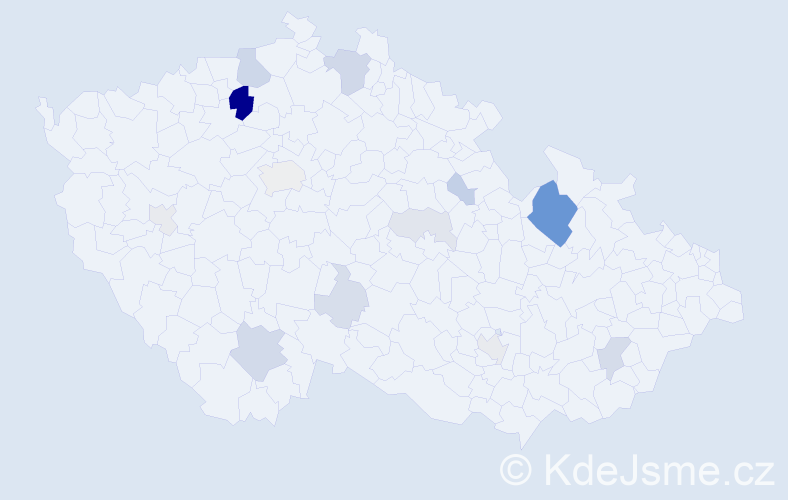 Příjmení: 'Kimmerová', počet výskytů 42 v celé ČR