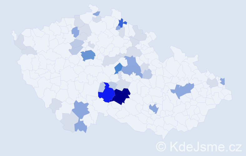 Příjmení: 'Marousek', počet výskytů 122 v celé ČR