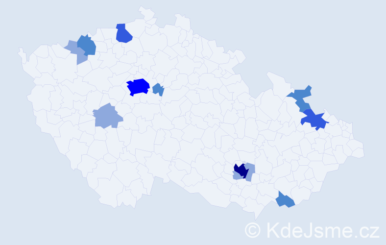 Příjmení: 'Lerche', počet výskytů 26 v celé ČR