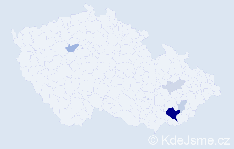Příjmení: 'Kieryk', počet výskytů 14 v celé ČR