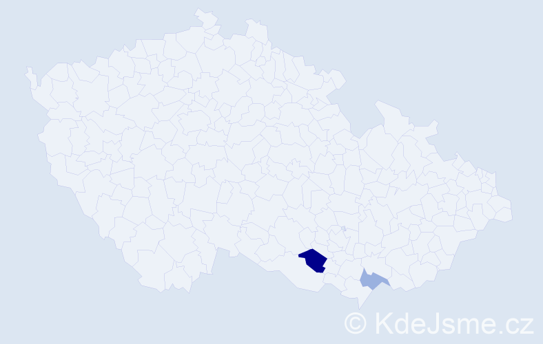 Příjmení: 'Brovarnyj', počet výskytů 3 v celé ČR