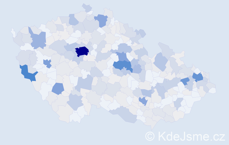 Příjmení: 'Sokol', počet výskytů 1519 v celé ČR