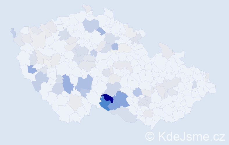 Příjmení: 'Lojda', počet výskytů 249 v celé ČR