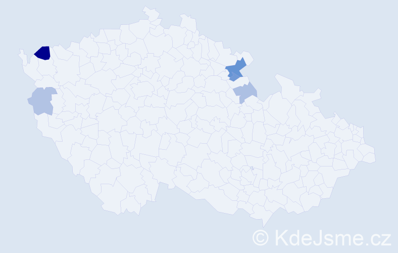 Příjmení: 'Miščuková', počet výskytů 11 v celé ČR