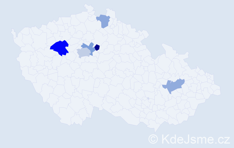 Příjmení: 'Malynovskyy', počet výskytů 9 v celé ČR