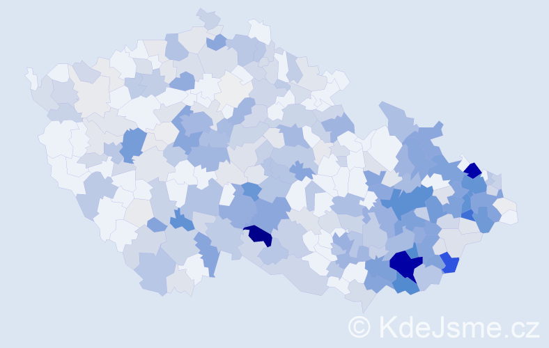 Příjmení: 'Tománková', počet výskytů 1640 v celé ČR