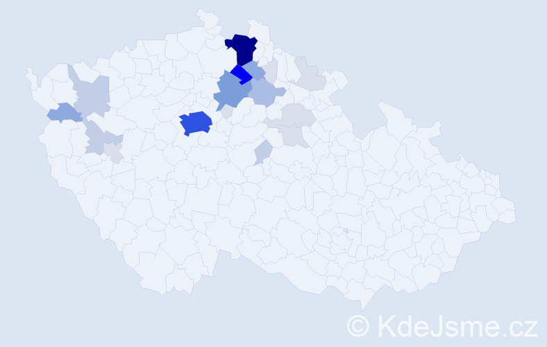 Příjmení: 'Šorejs', počet výskytů 80 v celé ČR