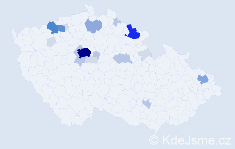 Příjmení: 'Dolejška', počet výskytů 67 v celé ČR