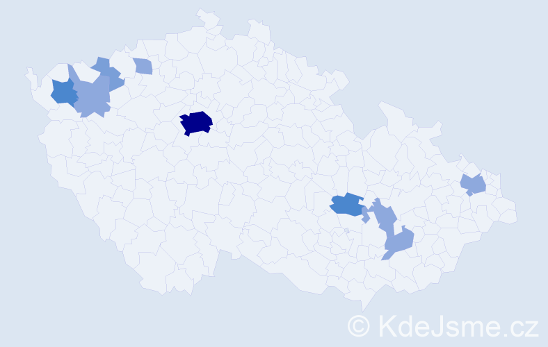 Příjmení: 'Halamásek', počet výskytů 20 v celé ČR