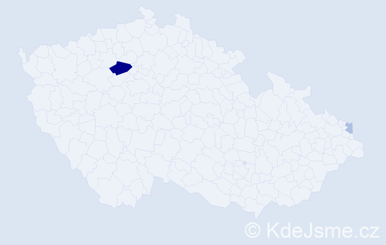 Příjmení: 'Kaczkowski', počet výskytů 5 v celé ČR