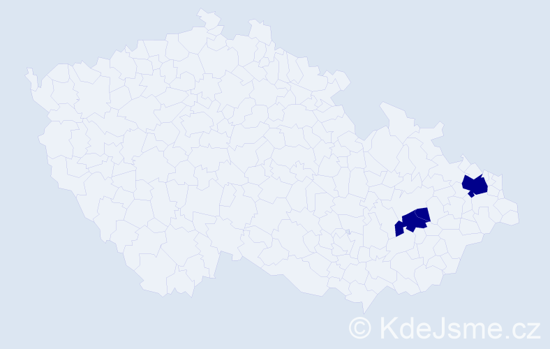 Příjmení: 'Zavrták', počet výskytů 3 v celé ČR
