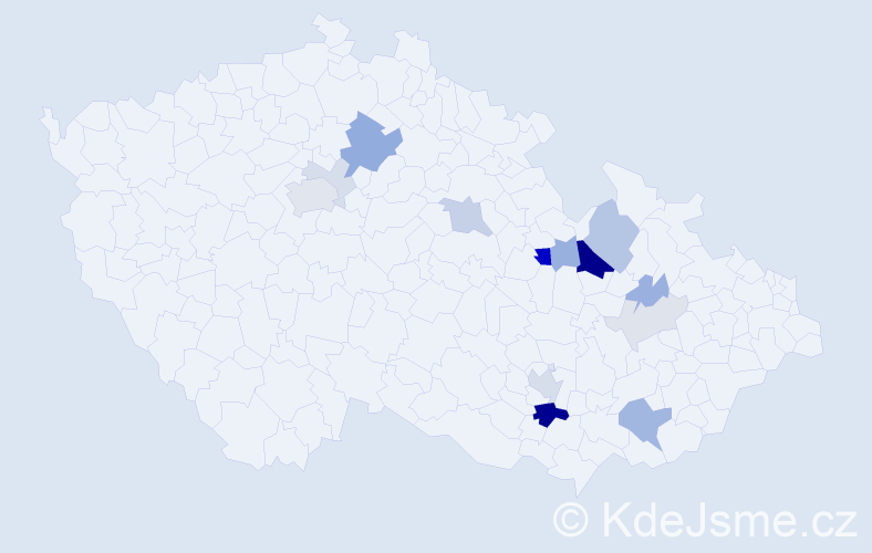 Příjmení: 'Habiger', počet výskytů 42 v celé ČR