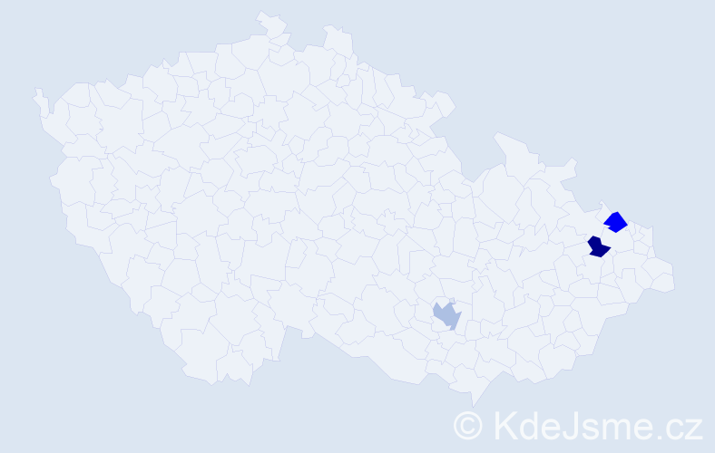 Příjmení: 'Hošická', počet výskytů 14 v celé ČR