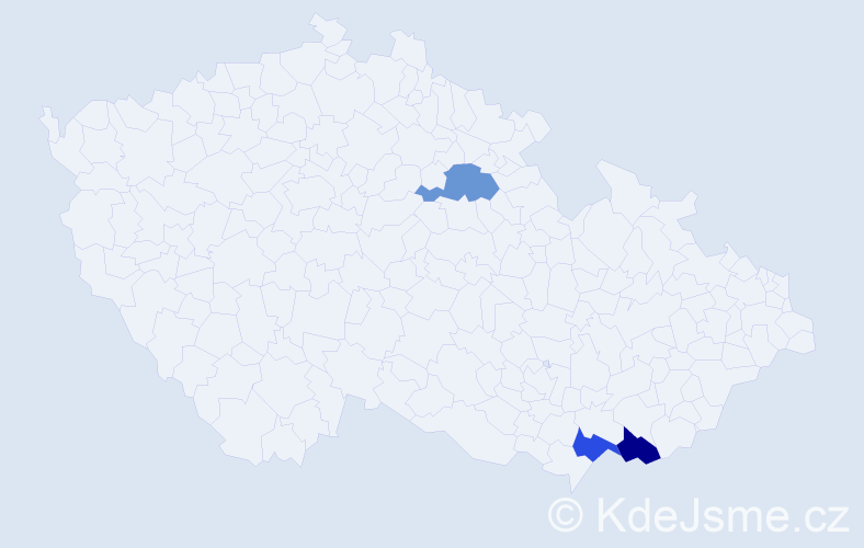 Příjmení: 'Stúpal', počet výskytů 3 v celé ČR