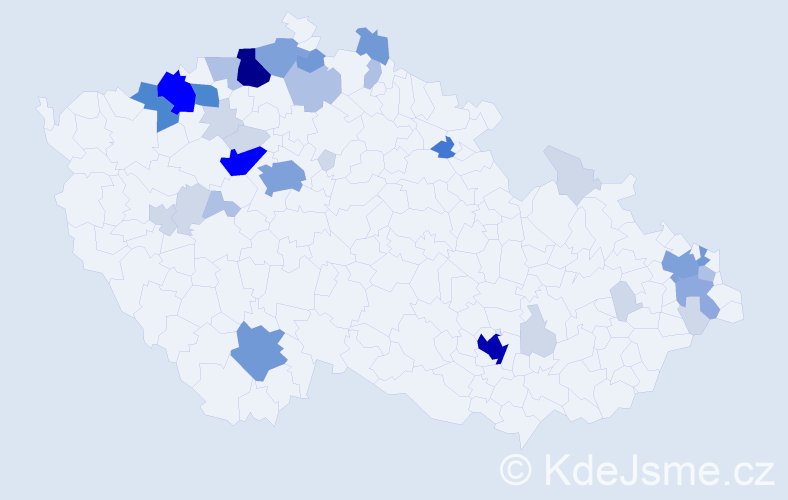 Příjmení: 'Goroľová', počet výskytů 129 v celé ČR