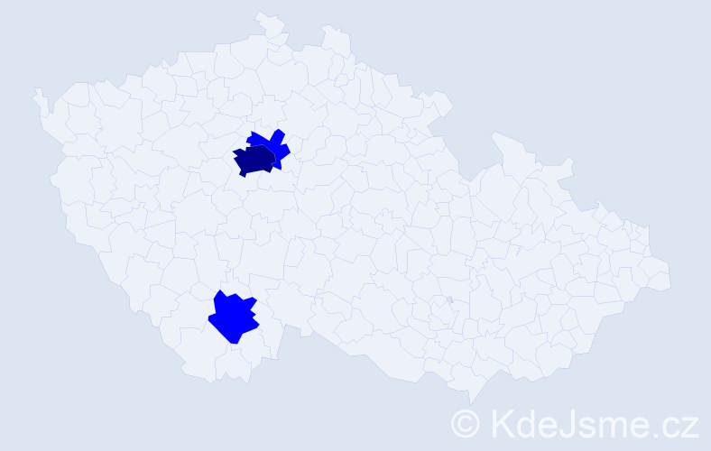 Příjmení: 'Fettrová', počet výskytů 4 v celé ČR