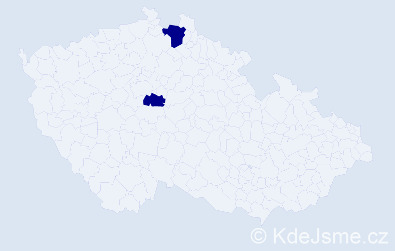 Příjmení: 'Lysyi', počet výskytů 2 v celé ČR