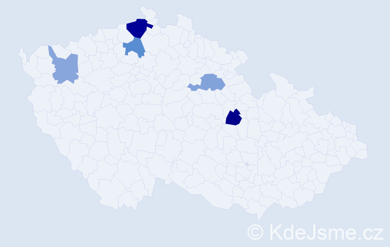 Příjmení: 'Trapani', počet výskytů 19 v celé ČR