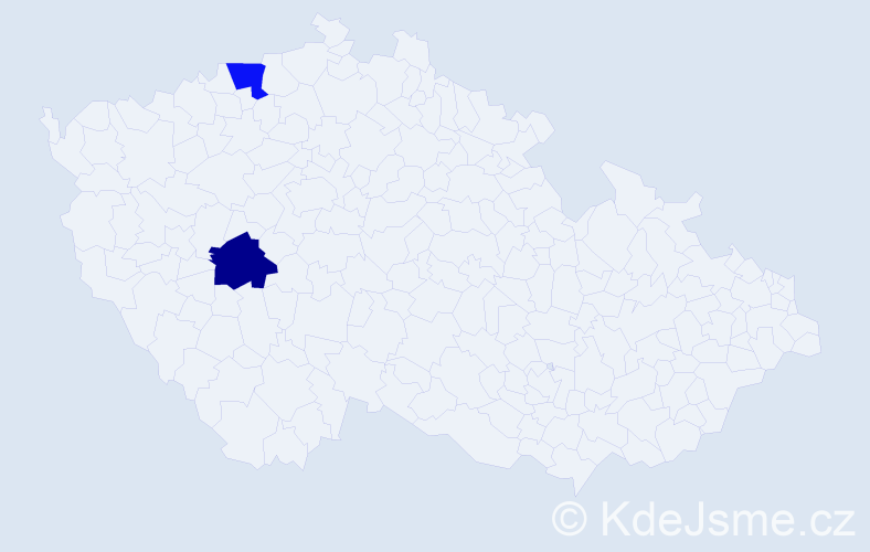 Příjmení: 'Scharhag', počet výskytů 2 v celé ČR