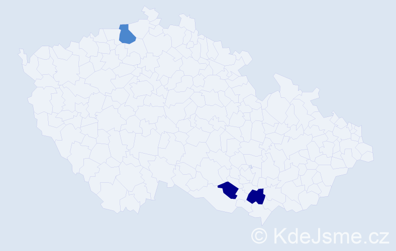 Příjmení: 'Formann', počet výskytů 7 v celé ČR