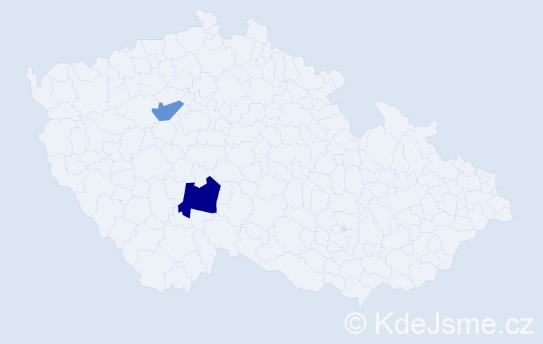 Příjmení: 'Oharová', počet výskytů 6 v celé ČR