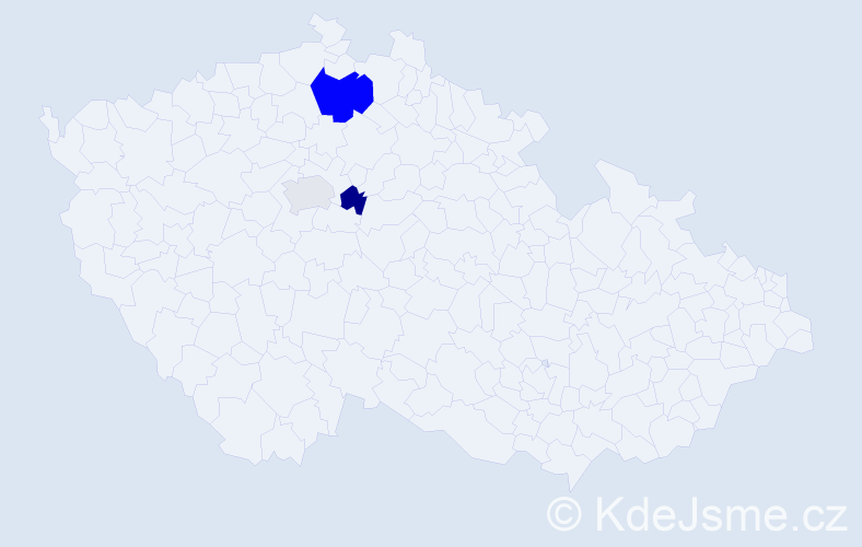 Příjmení: 'Susha', počet výskytů 5 v celé ČR