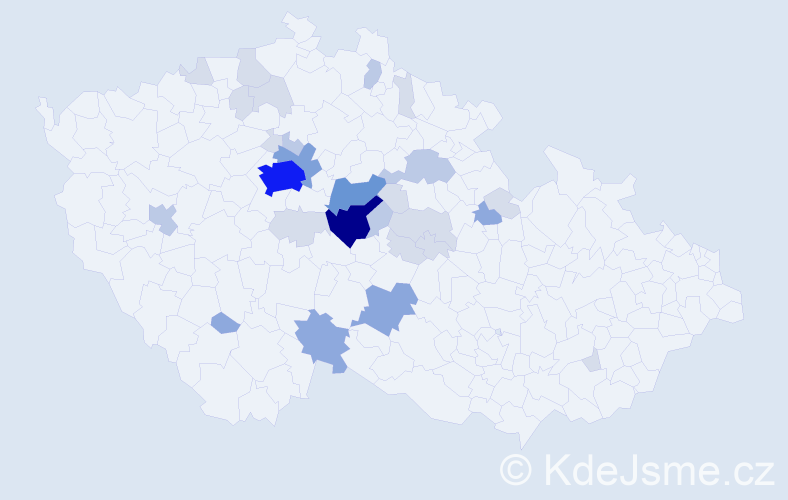 Příjmení: 'Zatřepálek', počet výskytů 81 v celé ČR