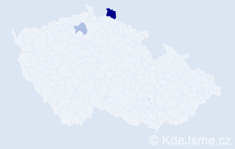 Příjmení: 'Hrysčenko', počet výskytů 4 v celé ČR