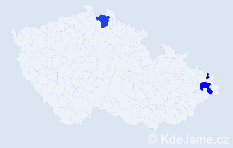 Příjmení: 'Weisenpacherová', počet výskytů 8 v celé ČR