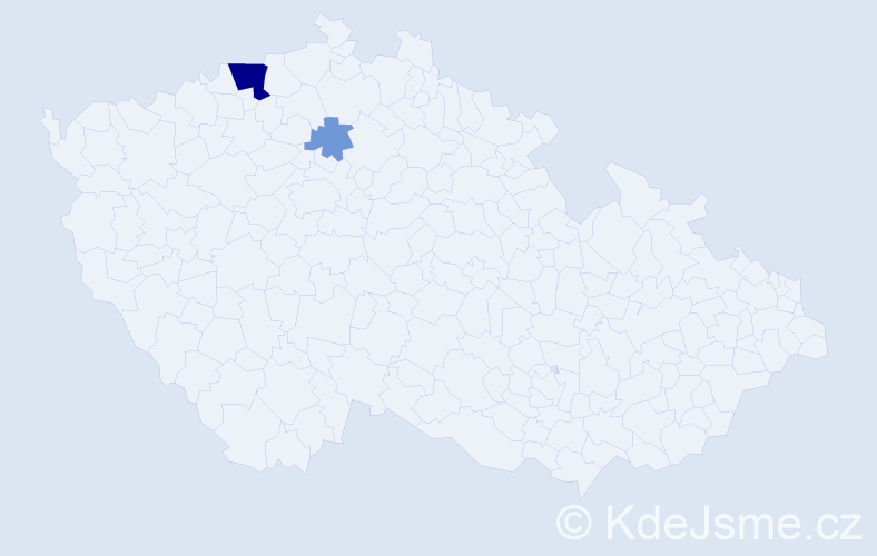 Příjmení: 'Tanzmann', počet výskytů 7 v celé ČR