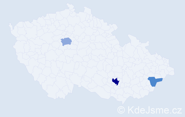 Příjmení: 'Osers', počet výskytů 8 v celé ČR
