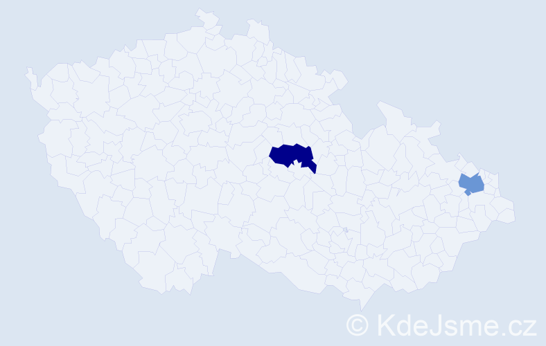 Příjmení: 'Kazymirchuk', počet výskytů 2 v celé ČR