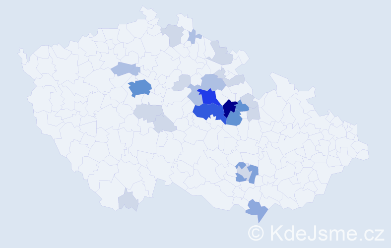 Příjmení: 'Fikejs', počet výskytů 84 v celé ČR
