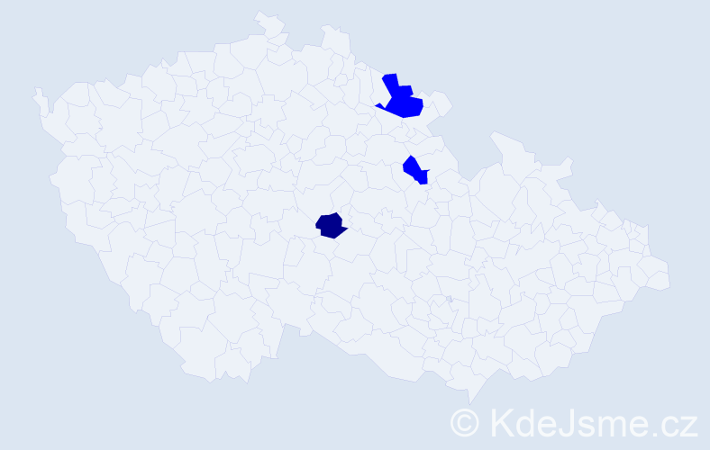 Příjmení: 'Reyneltová', počet výskytů 4 v celé ČR