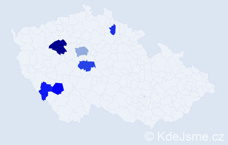 Příjmení: 'Sorokáčová', počet výskytů 16 v celé ČR