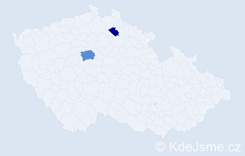 Příjmení: 'Kolisnichenko', počet výskytů 10 v celé ČR