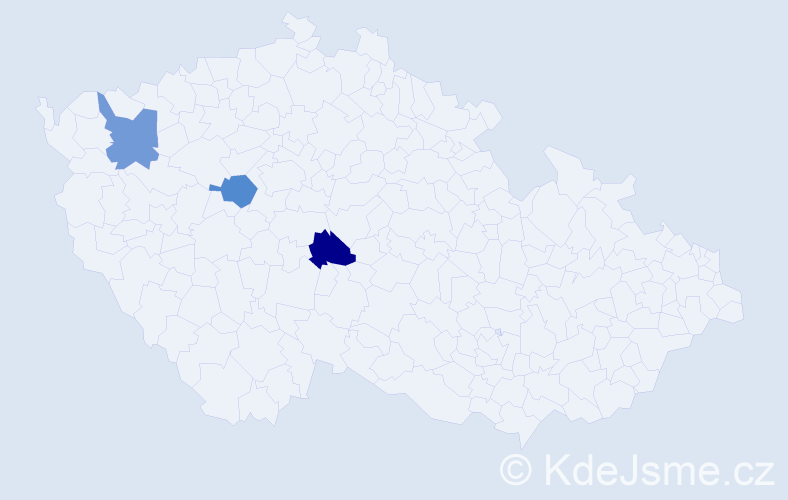 Příjmení: 'Karasov', počet výskytů 3 v celé ČR