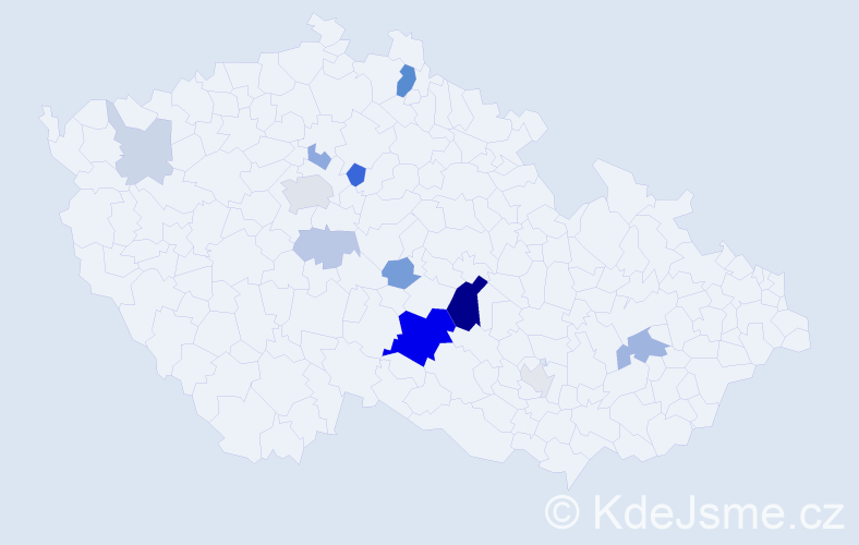 Příjmení: 'Milfajt', počet výskytů 35 v celé ČR