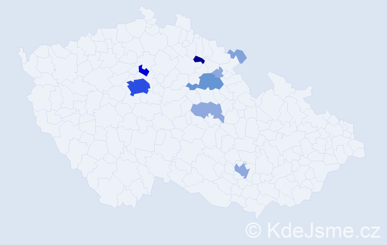 Příjmení: 'Prejsová', počet výskytů 28 v celé ČR