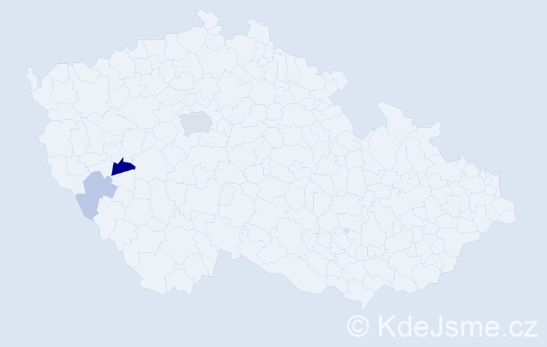 Příjmení: 'Biniová', počet výskytů 8 v celé ČR