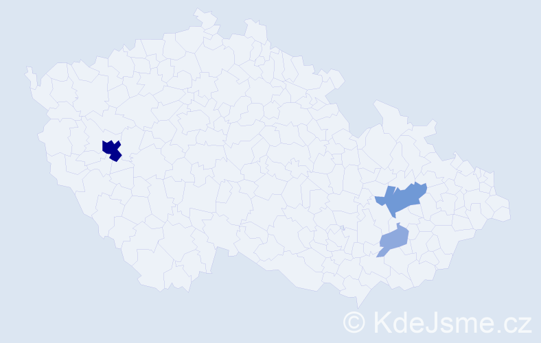 Příjmení: 'Michalidesová', počet výskytů 9 v celé ČR